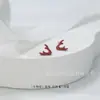 Aretes de Cerámica Pura de Zirconia Integrada con Astas de Biocerámica, Pequeños y Lindos, Sin Metales Pesados, Venta al por Mayor de Perforaciones