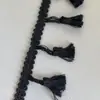 Encaje de Borla de Algodón Puro Material Hecho a Mano para Bricolaje Decoración de Cortinas Accesorios para Manteles Tira de Borde de Encaje para Dobladillo de Tela