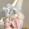 Diadema de malla con cabeza de bola para cabello largo del colon de mujer, cuerda para coleta de pelo de alta calidad, banda de goma de temperamento simple, accesorios para el cabello al por mayor
