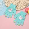 Guantes de animales de dibujos animados 5-12 años invierno lindos acolchados de terciopelo estudiantes lana niños cálidos para escribir