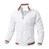 Fornecimento Direto da Fábrica Jaqueta Masculina Outono e Inverno Casual Jaqueta com Gola Esportiva Moda Versátil Jaqueta Masculina com Zíper para Homens