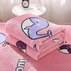 Invierno Súper Suave Caliente Manta Vellón Coral Franela Manta Multiusos Individual y Doble Dormitorio Estudiantil Manta Sábana