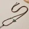 Cordón para Colgante de Jade DIY Cordón para Collar de Mariposa Hecho a Mano Ajustable Cordón para Joyería de Oro Ágata Jade Hetian