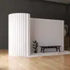 Mampara de Pantalla de Papel al por Mayor Sala de Estar Mampara Suave Plegable Oficina Móvil Entrada Sala de Transmisión en Vivo Parte Trasera