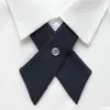 Pajarita de Color Sólido Estilo Tailandés Modelo Básico Jk Uniforme Pajarita Cruzada Accesorio para Camisa Daowu Toluide