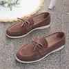 Zapatos casuales sin cordones talla extra para mujer, nueva colección primavera/otoño 2026, con diseño de moño, estilo casual y suelas antideslizantes