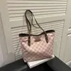 Bolsa Transversal para Axila Feminina 2025 Nova Coreana Ins Xadrez Bolsa de Ombro Grande Capacidade Bolsa para o Dia a Dia Porta-Bolsa