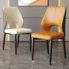 Silla de comedor moderna nórdica de lujo ligero, silla para uso doméstico con respaldo, silla para reuniones de hotel, mesa y silla de comedor, taburete simple para restaurante informal