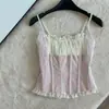 Espartilho retrô estilo francês com estampa de espinha de peixe, camisola ajustada com acabamento em renda