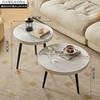 Mesa de Té Pequeña Creativa Estilo Japonés para Reuniones Anuales Mesa Lateral Pequeña Estilo Nórdico para Apartamento Pequeño Mesa de Té para Balcón Mesa de Té Reuniones Anuales