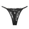 Tanga francés de encaje de bajo tiro transfronterizo europeo y americano para mujer, estilo minimalista de color liso, ropa interior transpirable y sexy