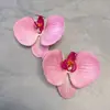 Simulação Transfronteiriça Flor Silicone Algodão Cabeça de Flor Phalaenopsis Silicone Algodão Sensação de Mão Flor Artificial de Simulação Decoração de Casamento para Casa Cabeça de Flor