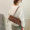 Bolso de Hombro con Lazo de Lunares de Moda para Mujer 2026 Nuevo Bolso Baguette Vintage de Ante Bolso de Mano Otoñal Bolso de Hombro