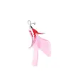 Juguete de caña con plumas de colores para gatos, con varilla larga, resistente a las mordeduras, juguete interactivo para gatos, herramienta de autoentretenimiento, juguete de entrenamiento para gatos