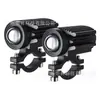 Novo Produto Refletor LED para Motocicleta, Refletor LED para Motocicleta de Veículo Elétrico com Lente de Duas Cores, Modificação de Farol Luz LED para Carro