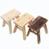 Taburete pequeño de madera maciza, taburete cuadrado para el hogar, taburete para niños, taburete de jardín de infantes, taburete de madera para adultos, taburete de madera pequeño para bailar, taburete de mesa de café, taburete para cambiarse los zapatos