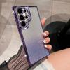 Funda de teléfono adecuada para Samsung S26Ultra TPU Galvanizado con Pedrería S25Plus Cobertura Total Degradado Brillante Anticaídas Suave