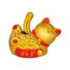 Estatueta de Gato da Sorte Estilo Chinês, Gato que Acena Automaticamente, Embalagem em Caixa de Presente, Adequado para Cerimônias de Inauguração, Chá de Casa Nova, Decoração de Mesa para Casa, Pequeno Presente