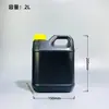 Jarro de Plástico, Recipiente Quadrado Plano de Plástico, Balde de Plástico Portátil, Lata de Óleo, Recipiente Selado para Embalagem de Desinfetante, Recipiente Químico de Plástico de 2 Litros