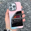 Capa para iPhone 15 Pro Carro Esportivo JDM 14/13 Branco Aurora 12 Apple 11 Xs Max Hard Plus Laser XR
