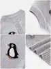 Suéter Chaleco Pingüino Pequeño Bebé Dibujos Animados Cuello Redondo Chaleco Tejido de Algodón Top sin Mangas para Niños Pequeños
