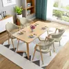 Mesa de Negociación Simple y Combinación de Sillas Reunión Recepción Oficina Cafetería Tienda de Té de Leche Mesa y Sillas Rectangulares Pequeñas para Apartamento Comedor