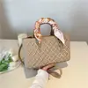 Bolso de Bufanda de Seda Lujo Ligero 2026 Principios de Primavera Cruzado Versátil Bordado Pesado Bolso Lady Dior Bolso de Mano Bolso Cuadrado Pequeño Bolso de Hombro Texturizado