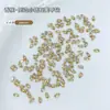 Joyería para Uñas Color Champagne Brillante Circonia Mini Pequeños Planos Fondo Diamante Mezclado Forma Especial Marquise Joyería de Diamante para Uñas Venta al por Mayor