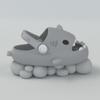 Pantuflas de Verano para Niñas, Tiburón Lindo de Dibujos Animados, Forma Estéreo 3D, Hogar Interior, Bebé Antideslizante