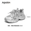 Zapatos de Padre con Suela Gruesa Aogu Shi Deng para Mujer 2026 Nuevos Verano Otoño Malla Retro Suela Suave Deportivos Casuales Zapatos para Mujer