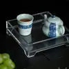 Taza de Té de Tubo Recto con Poesía Manuscrita de Mi Yan Salpicada con Color Azul Bajo Esmalte Bambú Pintado a Mano Taza de Maestro Taza de Cerámica Hecha a Mano para Cata de Té