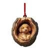 Decoraciones de Colgante Plano Acrílico de Nuevo Producto Transfronterizo Adornos Navideños Regalo Navideño Perfecto Animales para Árbol de Navidad