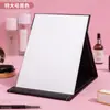 Espejo de maquillaje plegable, alta definición, de escritorio, espejo de tocador de gran tamaño para habitaciones de residencia estudiantil, espejo estilo princesa, espejo compacto portátil con tapa abatible
