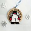 Nuevos productos transfronterizos 2024: adornos colgantes de Papá Noel para Navidad, adornos colgantes para oficina y hogar, artesanías de madera.