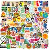 100 Adesivos Pequenos Mistos de Desenho Animado Graffiti para Mala Transfronteiriça da Amazon e Decoração de Guitarra