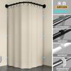 Juego de Cortina de Ducha Magnética Plegable Curvada Cortina de Partición para Inodoro de Ducha en Forma de L Cortina de Baño Impermeable Engrosada Lista para la Venta