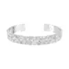 "Sanheng Jewelry" Pulsera Original de Flor de Iris de Círculo Completo con Sentido de Diseño, Artesanía de Lujo Ligero, Estilo Vintage Maillard para Mujeres