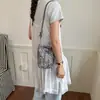 2026 Verano Resistente Lentejuelas Plateadas Un Solo Hombro Correa Ajustable Bolso para Teléfono Gran Capacidad Nicho Mini Bolso Cruzado