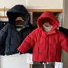 Chamarra de Plumas Kino para Niños Invierno 90 Pluma de Pato Blanca Abrigo Niños y Niñas Versátil Moda Ropa Infantil Engrosada Cálida