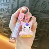 Llavero de Donut Kuromi Electroplateado Lindo Colgante para Bolso Muñeca Llavero Colgante Máquina de Bolas Regalo Pequeño