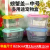 Caja para mascotas multiusos cubierta de cangrejo caja para peces dorados caja portátil para hámster pecera transparente maceta para tortugas tortuga anti-multimodelo