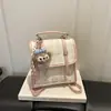 Alto Valor Estético, Mochila Simple y Elegante, Nueva Moda Verano 2026 Bolso Cruzado Pequeño Cuadrado para Estudiantes y Viajeros