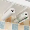 Portarrollos de Papel de Cocina sin Taladro Colgante Bajo Gabinete Estante de Almacenamiento Estante Dedicado para Almacenamiento de Papel Colgante para Film Adhesivo Absorbente de Aceite