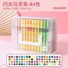 Nuevos marcadores acrílicos con forma de diamante, punta suave y con purpurina en una caja apilable, diseñados para arte y dibujo, y no traspasan el papel.