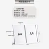 Suporte de Exibição de Metal de Três Peças Placa de Mesa A4 para Loja de Chá de Leite Menu Publicidade e Quadro de Pedidos de Bar de Duas Peças