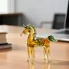 Artesanato em Vidro de Zibo, Patrimônio Cultural Imaterial, Cavalo de Balanço para Decoração de Mesa, Decoração de Casa "Riqueza Instantânea", Presente para Promoção