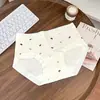 Calcinhas de algodão estampadas novas para mulheres, alta elasticidade, respiráveis, amigáveis à pele, entrepernas estendido, calcinhas triângulo 100% algodão femininas, atacado para mulheres