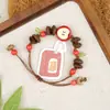 Pulsera de cerámica de Jingdezhen, nueva y que no se decolora, para estudiantes mujeres, pulsera de cuentas de estilo antiguo, pulsera de cerámica fresca y moderna