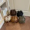 Bolso de mujer con cierre de cordón 2026 nuevo elegante de moda bolso de mano tipo cubo para ir al trabajo, bolso bandolera vintage de un solo hombro