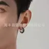 Brincos de Pena de Íris para Homens Tendência Nicho Personalidade Original Moda Brincos Cool Dinâmico Simples Novo Estilo Chinês
